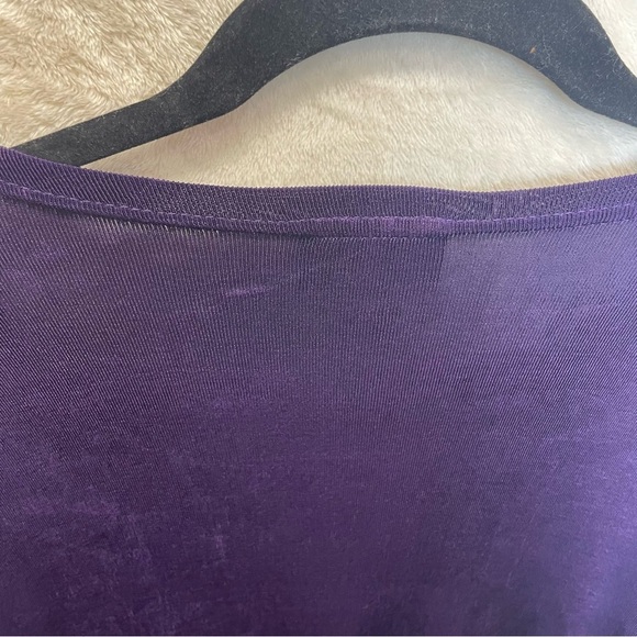 A touch of class royal purple acetate slinky cardigan women’s small/medium - Picture 4 of 8